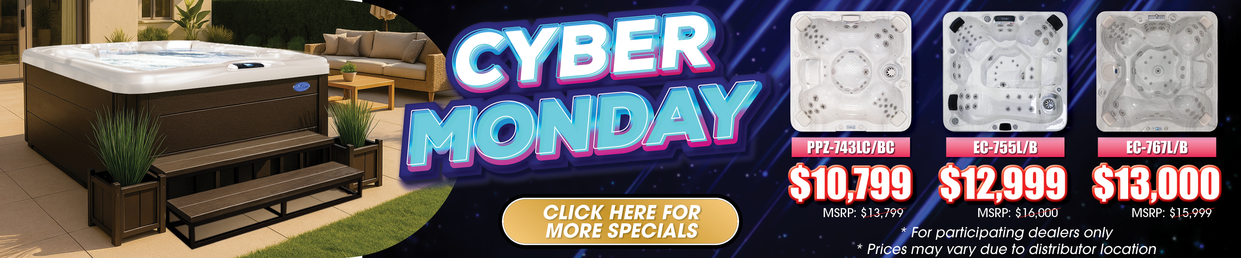 Calspas hot tub being used in a family setting - Fargo