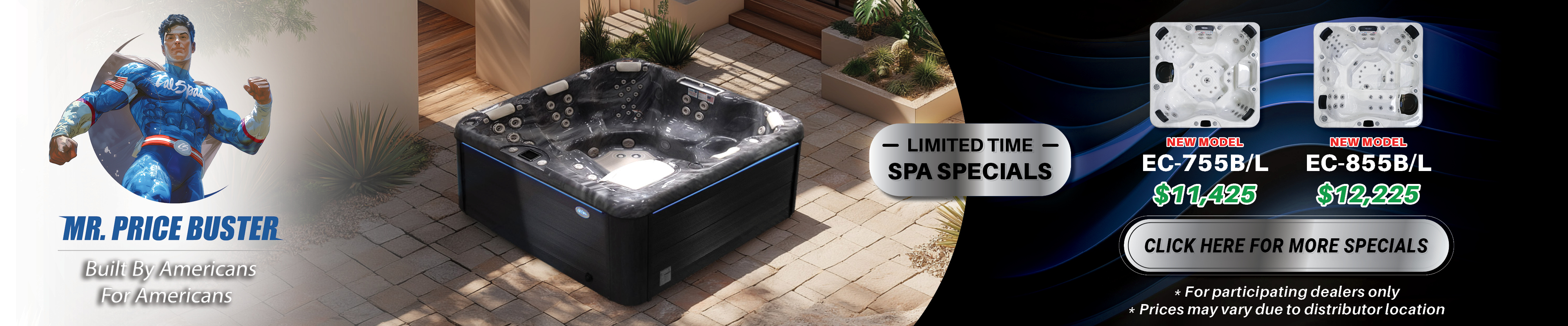 Calspas hot tub being used in a family setting - Fargo